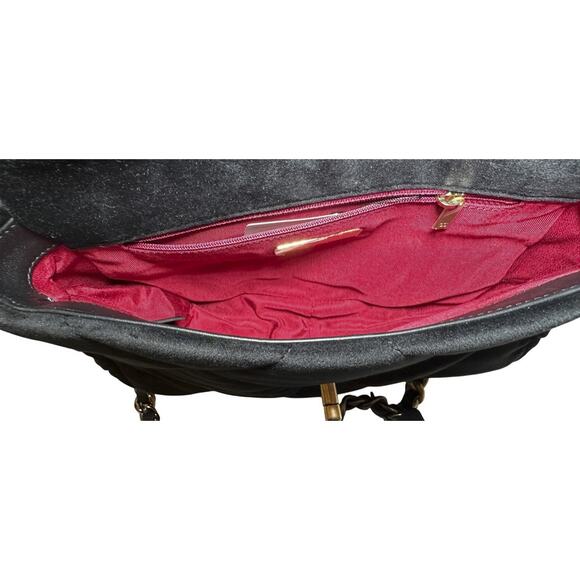 CHANEL 19 Medium Black Velvet Flap Bag Crossbody Shoulder Bag Mixed Hardware - Picture 7 of 9